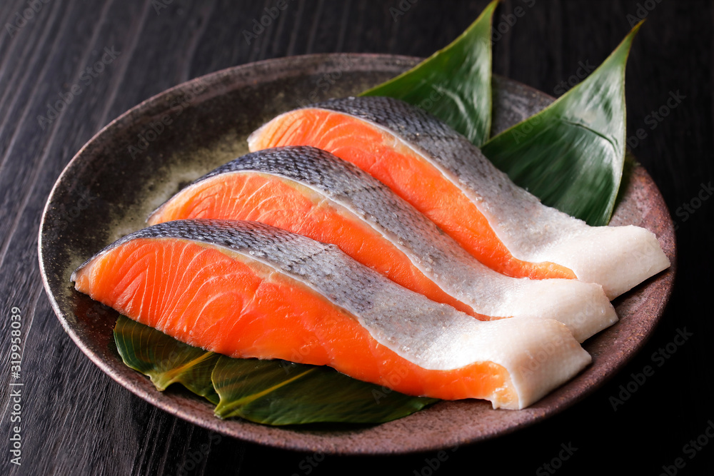  Foto zu 銀鮭 Japanese style Silver salmon fillet Stock 写真 