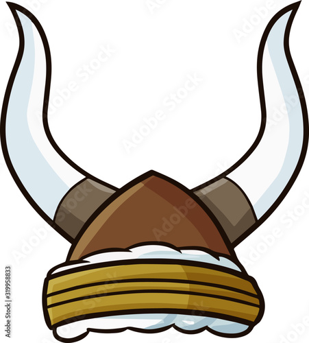 Cute and funny viking war helmet from medieval era