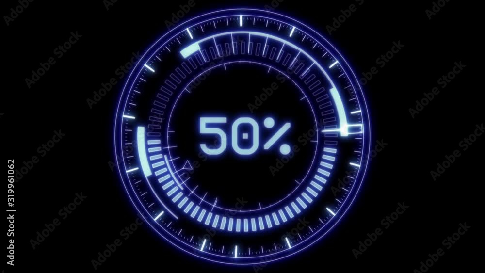 blue loading digital percent countdown blue loading digital percent countdown