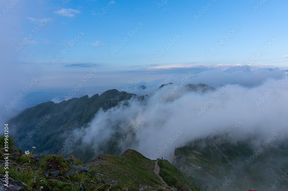 Mountain landscape in Carpathian Mountains
