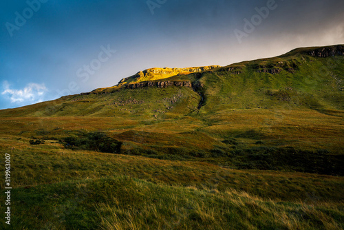 Scottish highland mountain on a gorgeous day