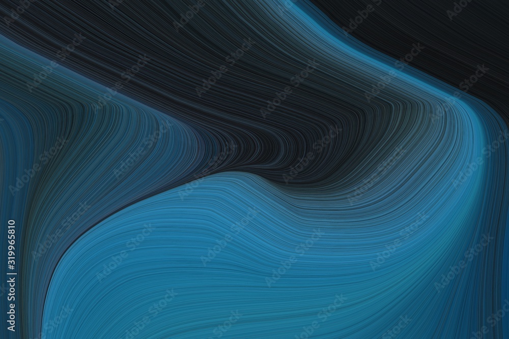 abstract artistic with curvy background design with very dark blue, teal blue and dark slate gray color abstract artistic with curvy background design with very dark blue, teal blue and dark slate gray color