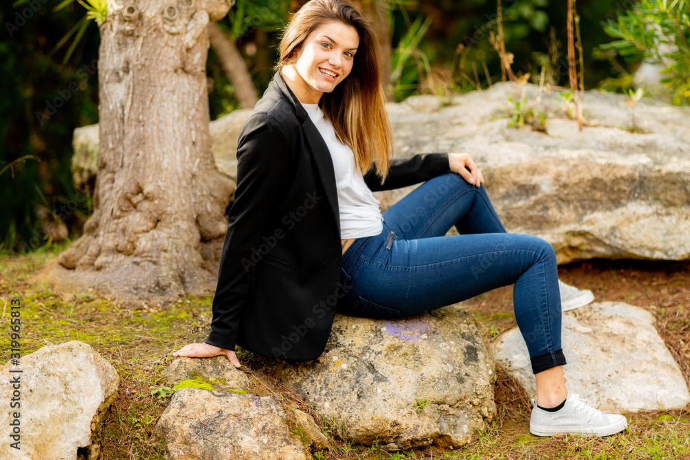 Beautiful young model with blonde hair and very sensual green eyes Beautiful young model with blonde hair and very sensual green eyes