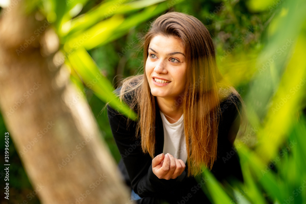 Beautiful young model with blonde hair and very sensual green eyes Beautiful young model with blonde hair and very sensual green eyes
