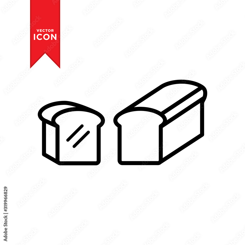 Bread icon vector. Simple design on white background. Bread icon vector. Simple design on white background.