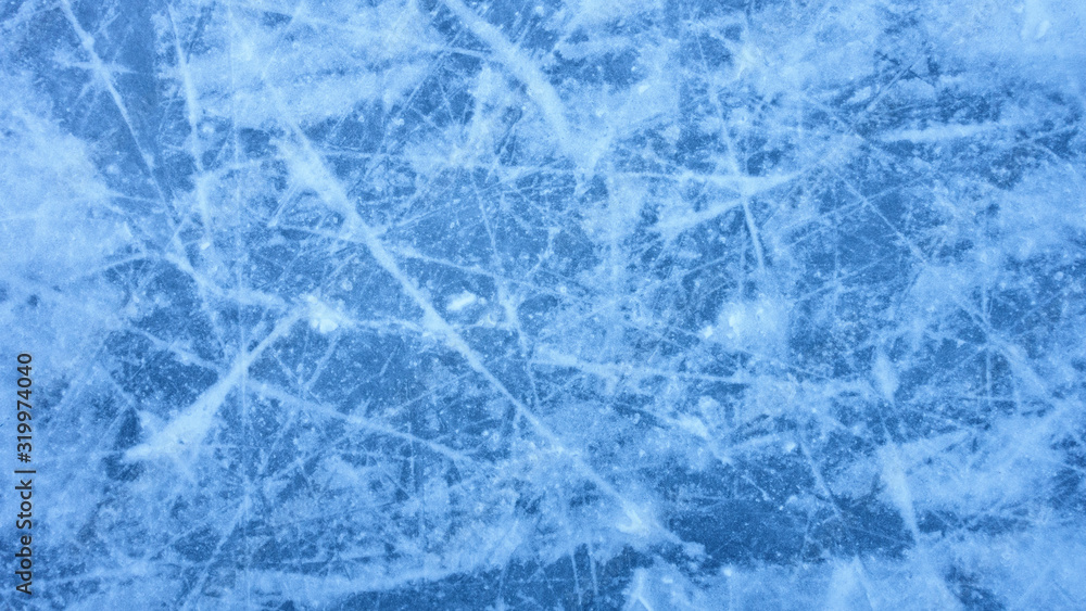 Fototapeta premium texture of the ice surface on the rink