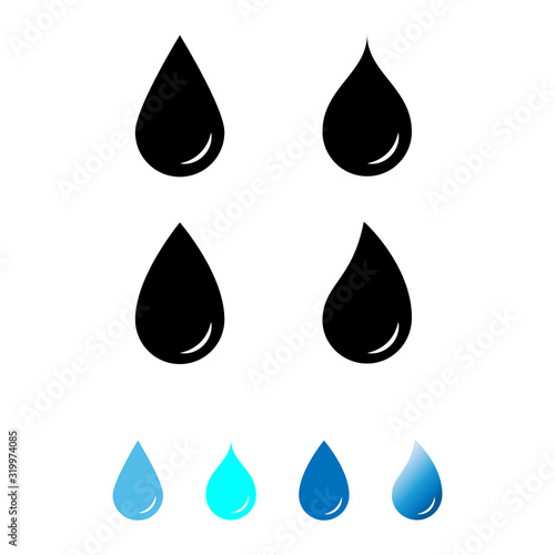 water drop icon. droplet vector icon