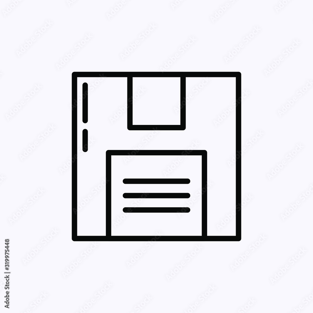 Thin Icon Isolated on white background Thin Icon Isolated on white background