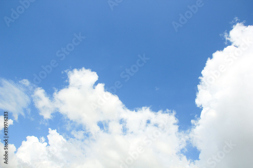 blue sky with white clouds