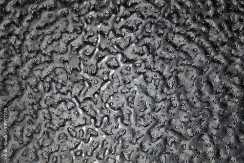 Close up of an aluminium plate