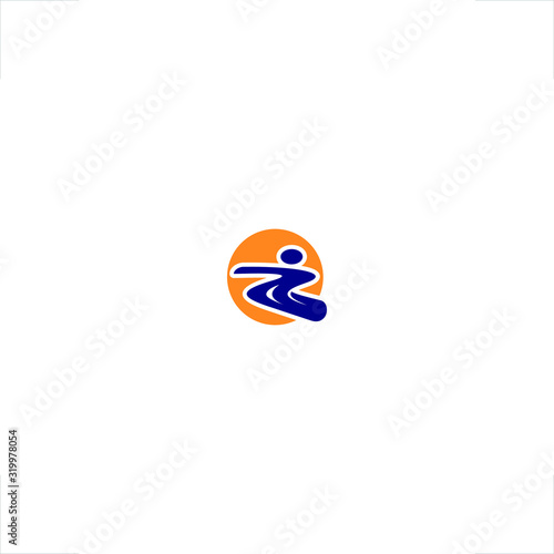  Z letter logo snowboard design sport