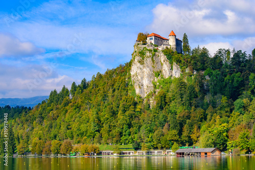 Bled Castle, a medieval castle at Lake Bled in Slovenia © momo11353