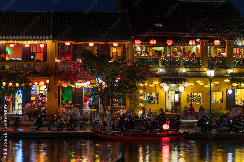 Nightscape at Hoi An old town.