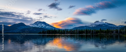 Colorful Mountain Sunset - Oregon © Riley Smith Photos