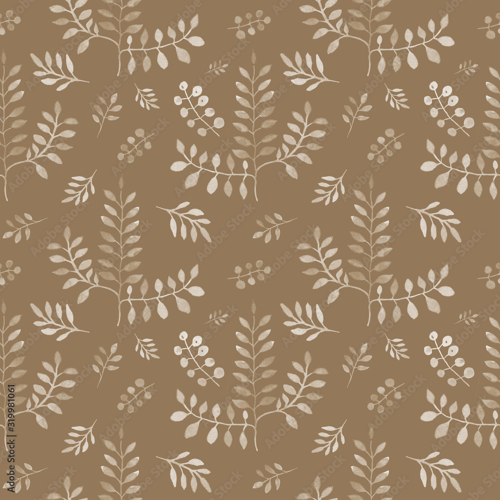 Fototapeta premium Simple floral pattern