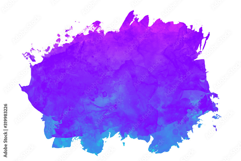 Abstract painting for background in blue and purple gradient, digital illustration
