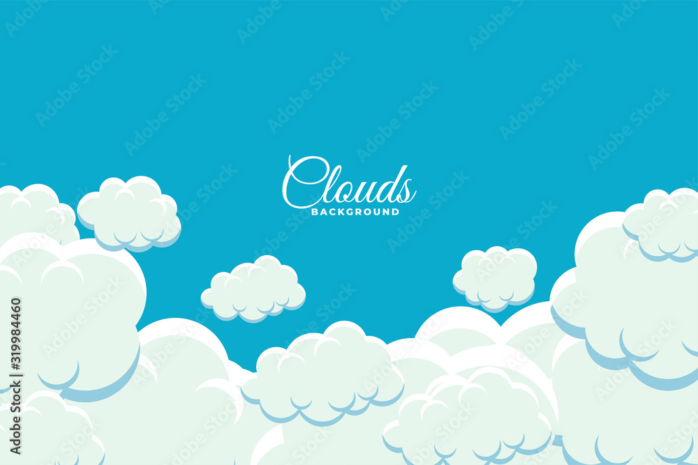 fluffy clouds floating in sky background design fluffy clouds floating in sky background design