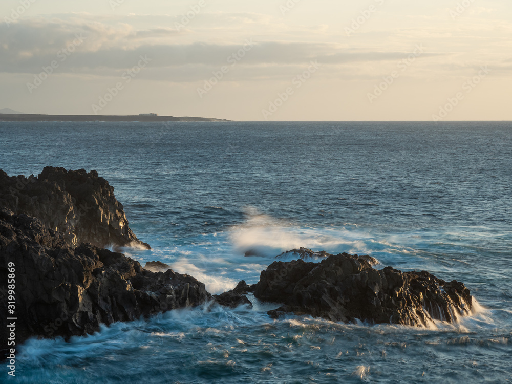 Seascape on island Lanzarote, Canary Islands