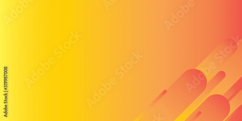 Fresh Orange Yellow Circle Line Abstract Background Presentation Vector Illustration