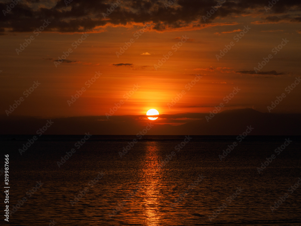 Sunset at Christo Rei Beach, Dili, Timor Leste (East Timor)