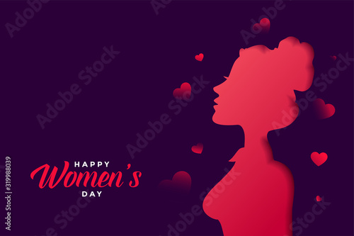 happy womens day banner with beautiful colors