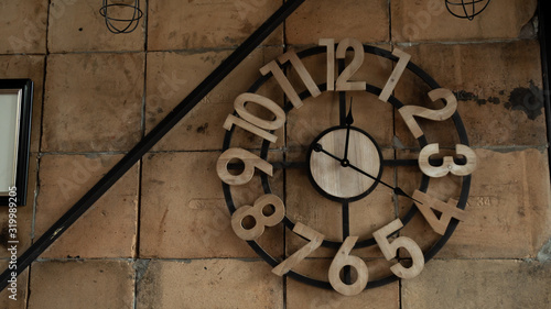 A clock on the wall