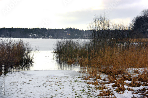 Photography Vass på sjön drefviken i Tyresö på vintern