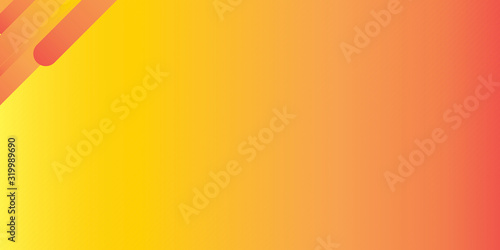 Fresh Orange Yellow Circle Line Gradient Abstract Background Presentation Vector Illustration