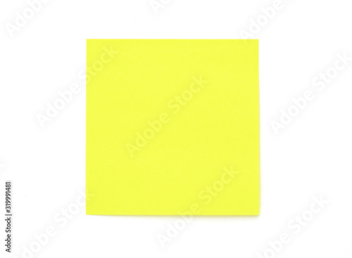 yellow sticky note with shade