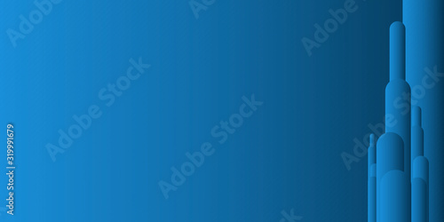 Modern simple dark blue abstract presentation background design with copy space.