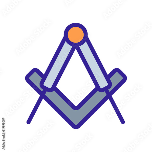 ritual sign icon vector. A thin line sign. Isolated contour symbol illustration