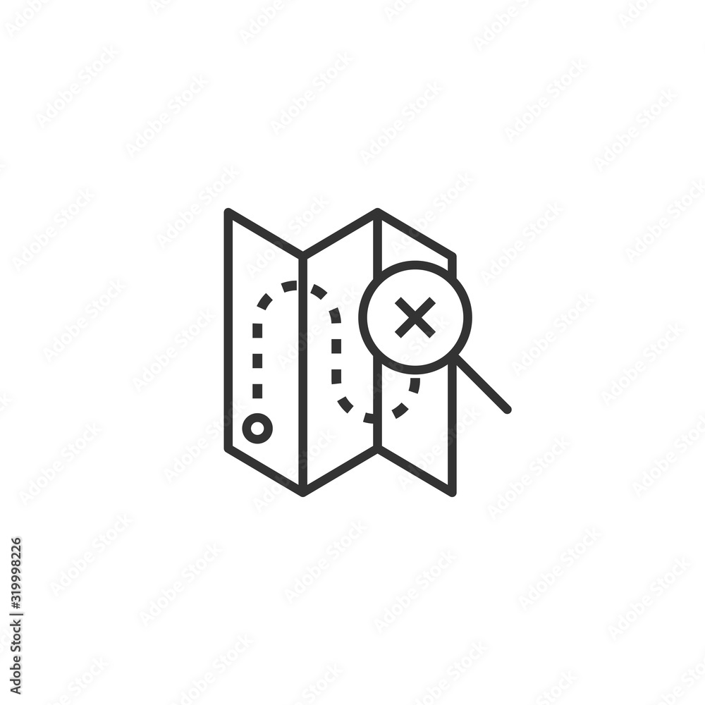 Map pin icon in flat style. gps navigation vector illustration on white isolated background. Locate position business concept.