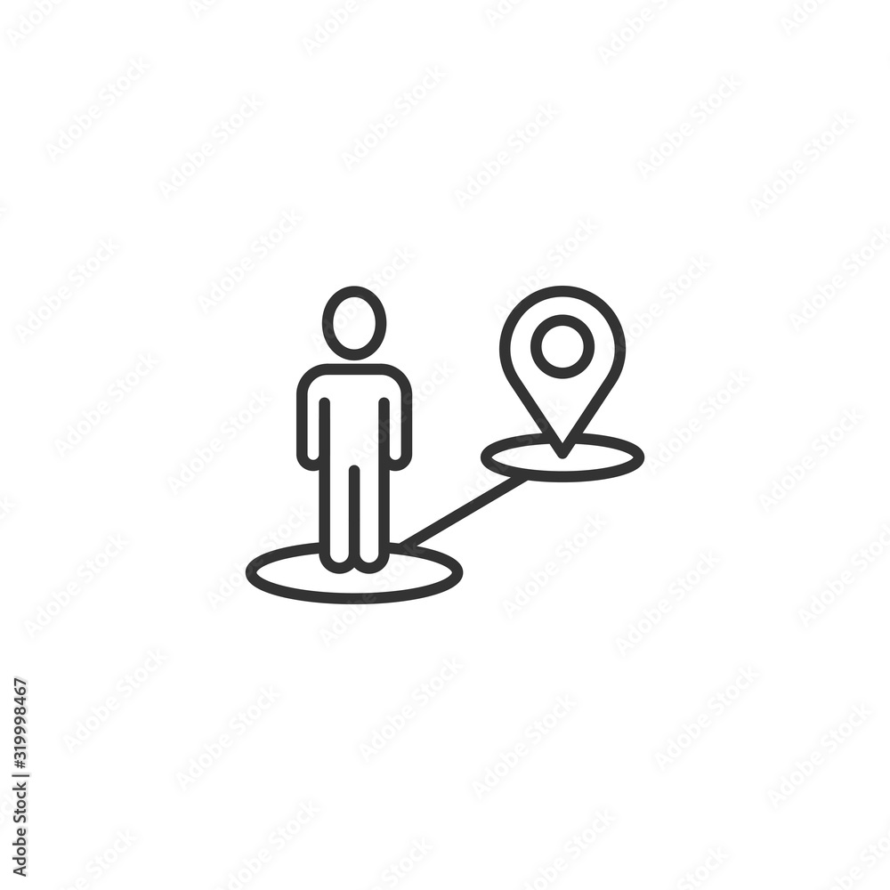 Map pin icon in flat style. Gps navigation vector illustration on white isolated background. Locate position business concept. Map pin icon in flat style. Gps navigation vector illustration on white isolated background. Locate position business concept.