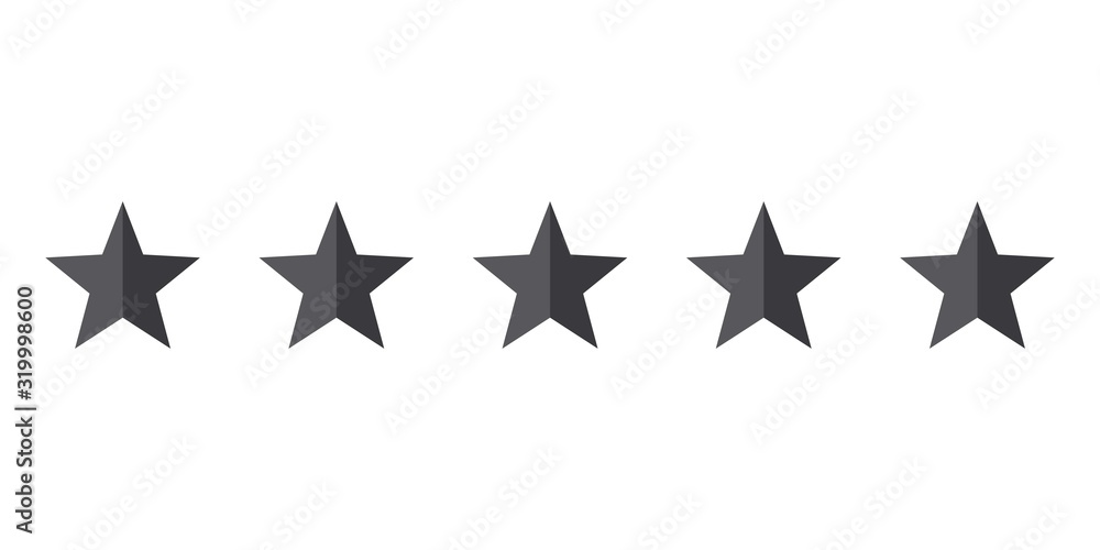 Stars quality rating icon. vector Illustration Stars quality rating icon. vector Illustration