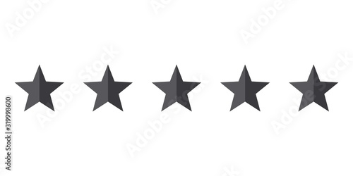 Stars quality rating icon. vector Illustration