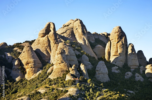 Montserrat mountain near Barcelona. Spain