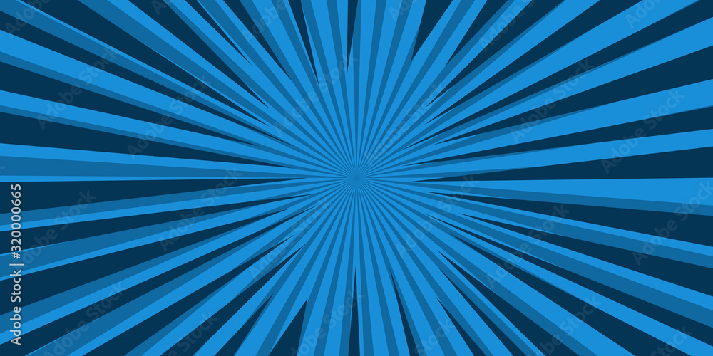Fototapeta premium Blue light line comic star vector presentation background design.