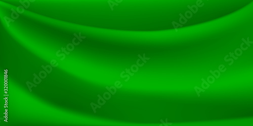 Abstract background with wavy surface in green colors