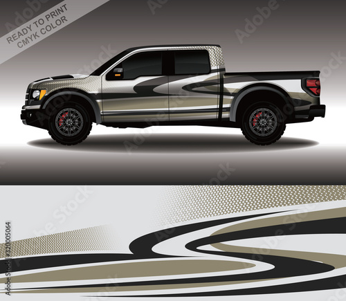 Car wrap decal design vector, custom livery race rally car vehicle sticker and tinting.
