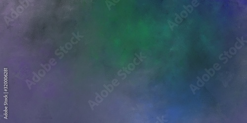 abstract artistic old horizontal header with dark slate gray, teal blue and old lavender color