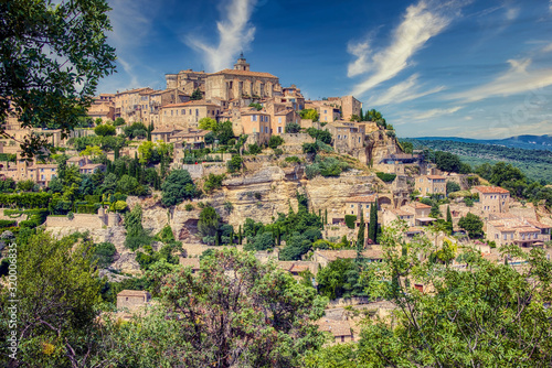 The medieval village of Gordes in the Vaucluse Department of Provence, France