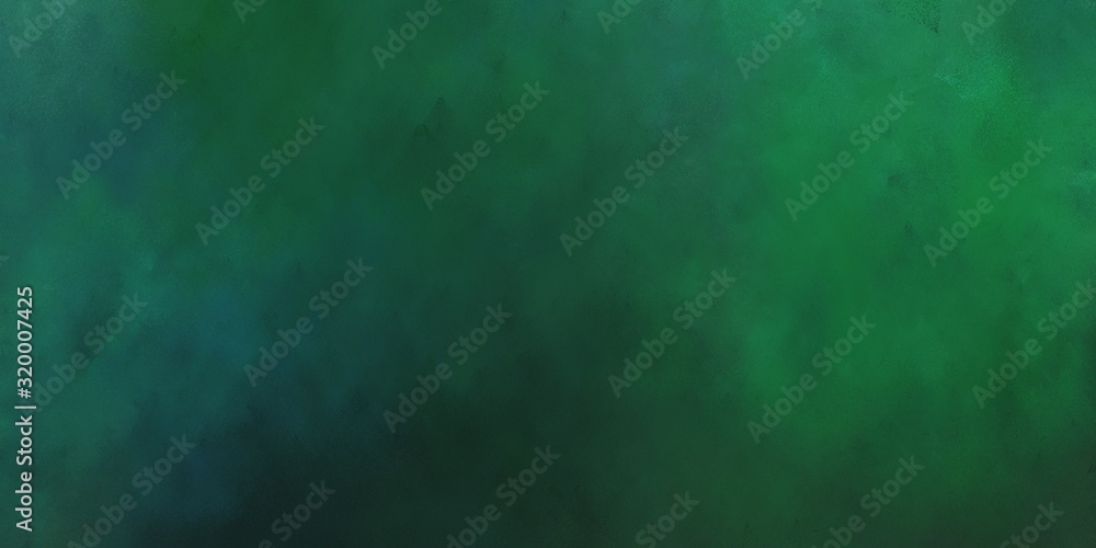 abstract artistic vintage horizontal header background  with dark slate gray, sea green and very dark blue color