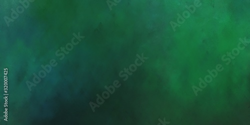 abstract artistic vintage horizontal header background with dark slate gray, sea green and very dark blue color