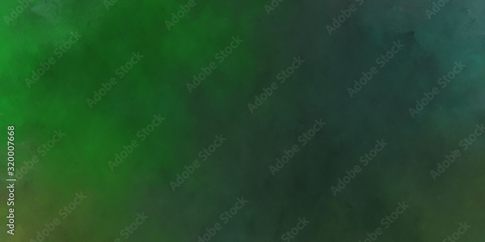 abstract artistic aged horizontal background banner with dark slate gray, forest green and dark olive green color