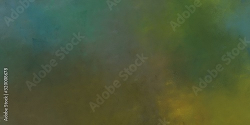 abstract artistic vintage horizontal background with dark olive green, dark slate gray and teal blue color