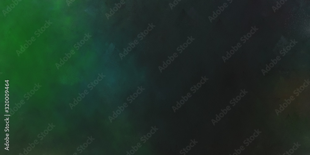 abstract artistic retro horizontal header with very dark blue, dark slate gray and forest green color