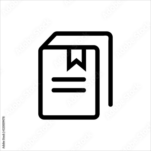 Law book icon. Black book icon of laws. Symbol of justice