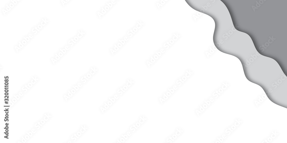 White papercut abstract presentation background design. White papercut abstract presentation background design.