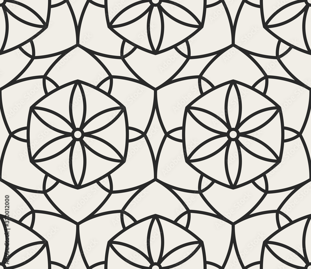 Decorative geometrical seamless pattern.
