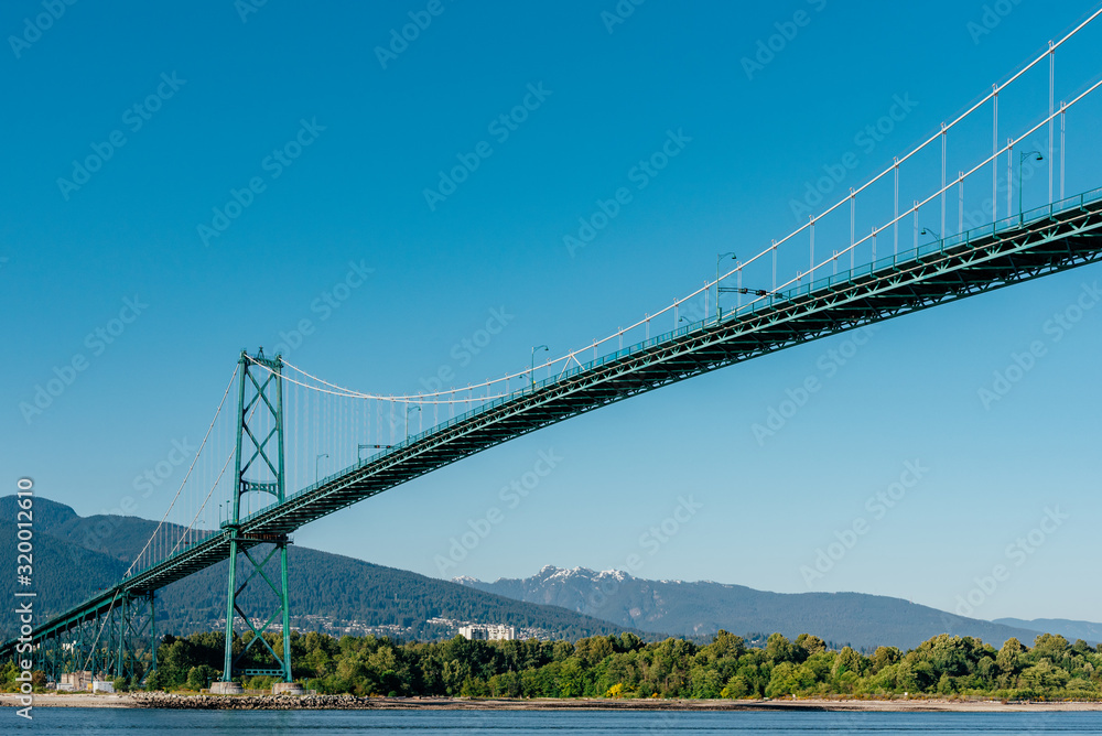The Lions Gate Bridge at the Stanley Park in Vancouver III